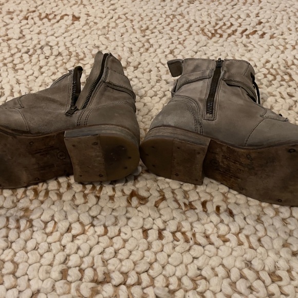 All saints mens suede boots wrap around buckle - Picture 2 of 4